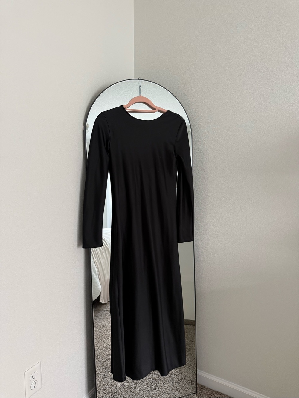 River Island Black Long Sleeve Maxi Dress